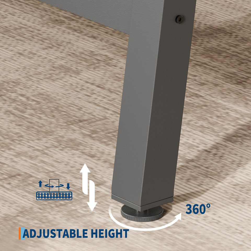 GarveeHome Industrial Dining Table for 6-8 People, 70.87" Long Wooden Kitchen Table with Sturdy Metal Frame & Rustic Brown Finish (Brown, 70.87" Long)