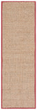 SAFAVIEH Area Rug 8x10 - Natural Fiber Collection - Large - Natural & Beige, Seagrass, Basketweave Pattern (NF114A)