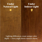 AMERLIFE 7-Piece Farmhouse Solid Wood Dining Table Set with 6 Upholstered Chairs, 60" Space Saving Dinner Table & Chairs Set, for Dining Room, Kitchen, Restaurant, Brown & White