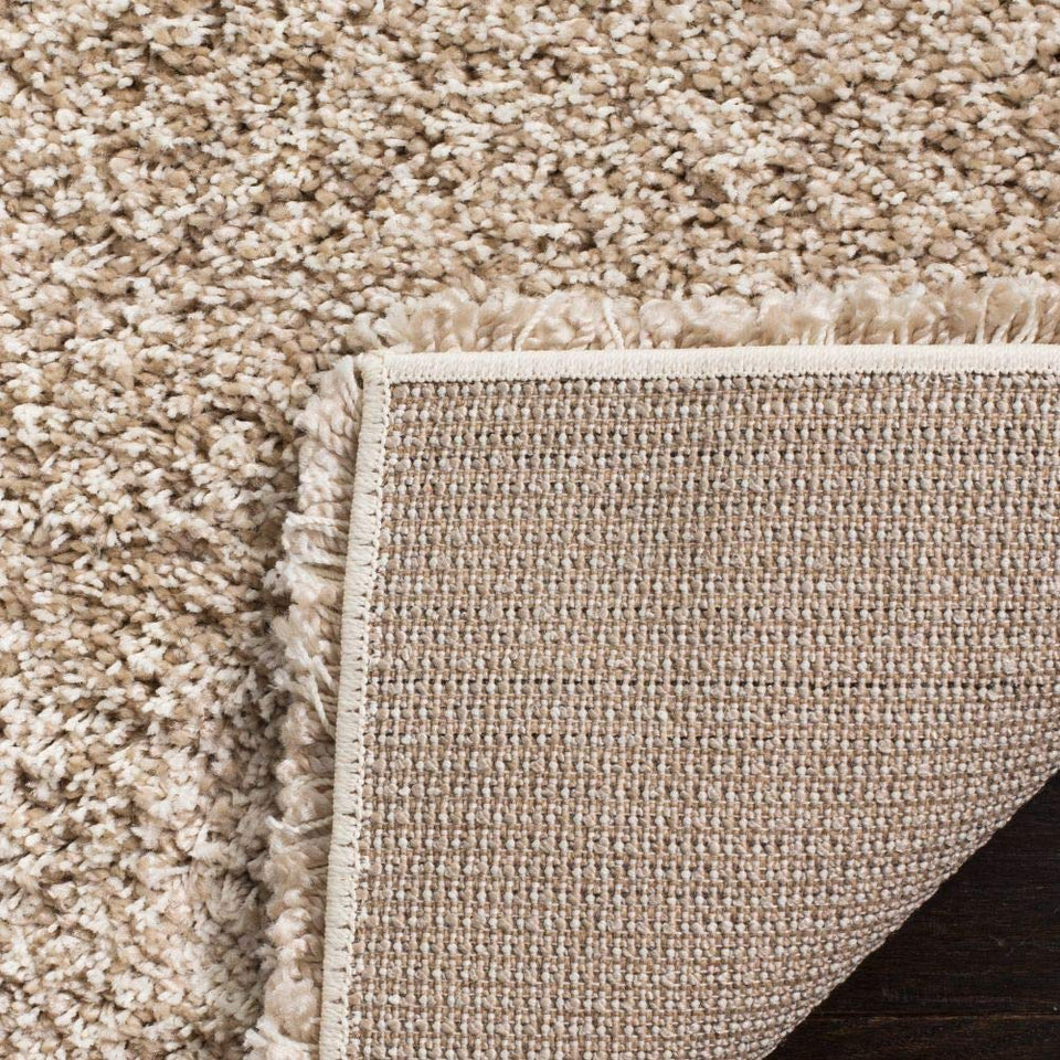 SAFAVIEH Area Rug 8x10 - California Shag Collection - Large - Beige, Non-Shedding & Easy Cleaning, Ultra Plush Thick Pile, Ideal for Living Room, Bedroom, Dining Space (SG151-1313)