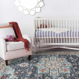 TOPRUUG Washable Oriental Area Rug - 12x15 Rugs for Living Room Soft Carpet for Bedroom Waterproof Floral Distressed Indoor Stain Resistant Non-Shedding Floor Carpets (Green, 12x15)