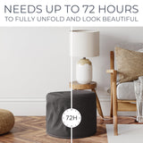 ZICOTO Beautiful Boucle Pouf Ottoman and Foot Rest - Elevate Your Living Room Decor with Lightweight Comfort and Charm - A Round Modern Foam Filled Foot Stool Perfect to Rest Your Feet