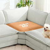 ROWHY 150'' Modular Sectional Sofa Cloud Couch, Corner Sofa Big Comfy Corduroy Oversized L Shaped Couch with 4 Pillows, Chaise, Ottoman, Deep Seat Couches for Living Room Office, Dark Grey