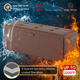 DocSafe Storage Ottoman with Lock,Fireproof Folding Ottoman Foot Rest Stool Storage Chest with Storage Safe for Important Documents,Waterproof 17 Inches Short Ottoman Foot Stool with Handles,Black