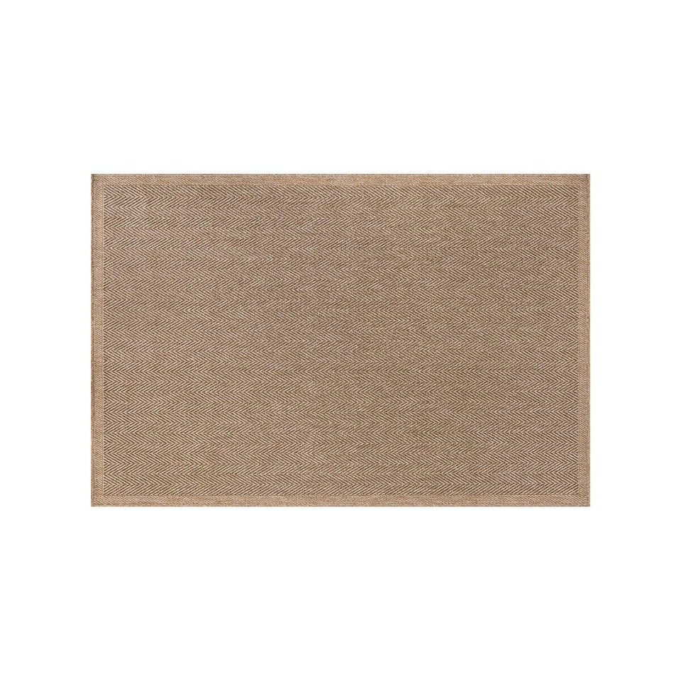 CAMILSON Easy Jute Rug 10x14, Indoor Outdoor Natural Color Fiber Area Rugs for Living Room Patio and Kitchen Rug, Sisal Boho Woven Design, Easy-Cleaning, Washable Outside Carpet Alfombras (10 x 14)