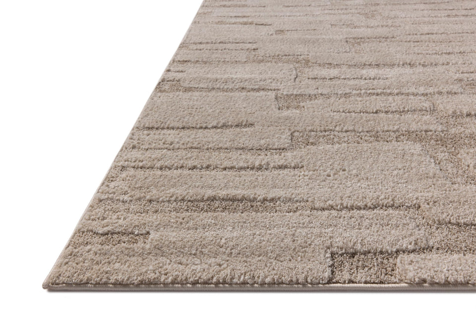 Loloi Amber Lewis Monty Collection MOT-01 Ivory/Taupe 9'-2" x 13', .50" Pile Height, Area Rug