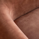 Acanva Luxury Modern Tight Curved Back Velvet Sofa, Minimalist Style Comfy Couch for Living Room Apartment, 3 Seater, Cream