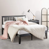 Mellow Naturalista Classic 12-Inch Solid Wood Platform Bed | Wooden Slats, No Box Spring Needed, Easy Assembly | Full, Espresso