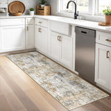 12x15 Area Rug for Living Room – Large Modern Neutral Abstract Thin Washable Carpet, Soft Low Pile Non-Slip Stain-Resistant for Bedroom Dining Room Home Office (Beige Grey)