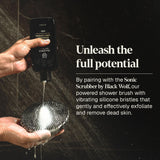 Black Wolf Salicylic Acid Body Wash for Men, 1 Liter - Men's Acne Body Wash - Charcoal Helps Reduce Acne Breakouts & Cleanse Your Skin - Full Coverage & Deep Clean Treatment - Men's Bodywash