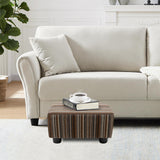 CAROLMADE Small Foot Stool Ottoman Footstool with Legs Under Desk Footrest for Living Room Bedroom and Office, Soft Ivory White