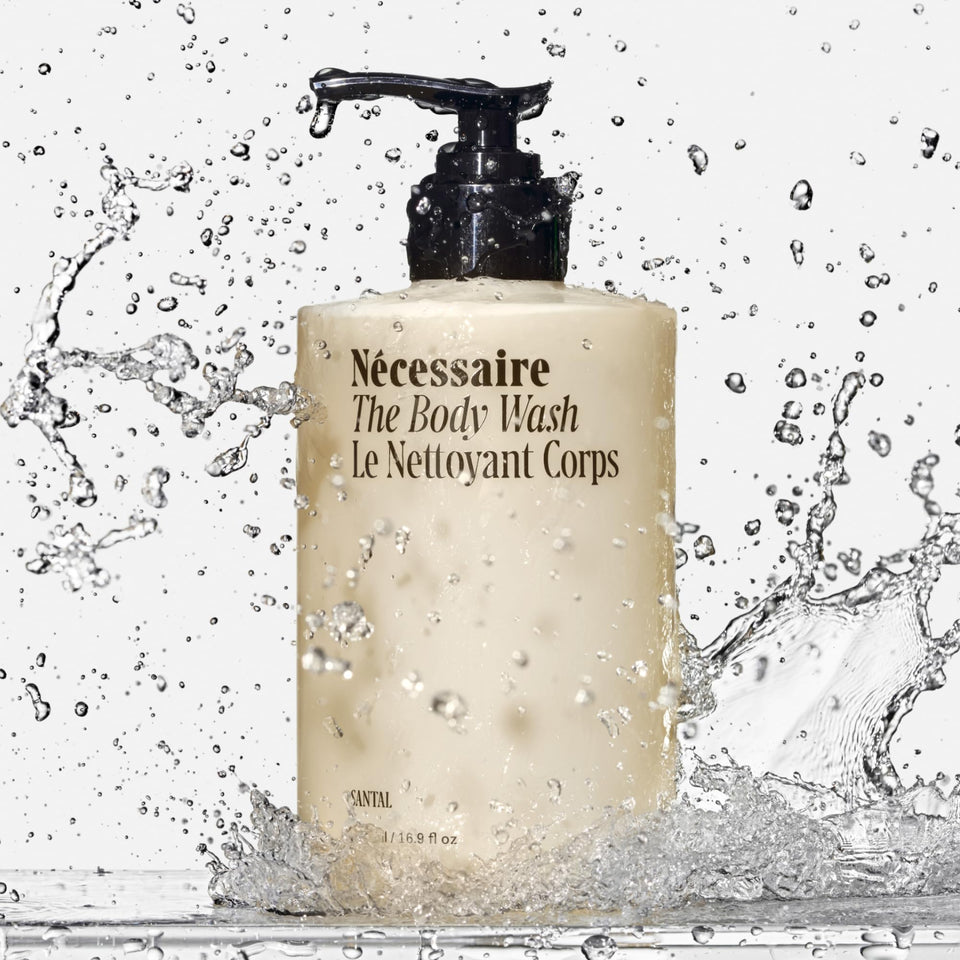 Nécessaire The Body Wash Eucalyptus — Multi-Oil Shower Gel Cleanser for Women + Men — Non-Comedogenic Body Wash with Niacinamide. 500ml/16.9 fl oz