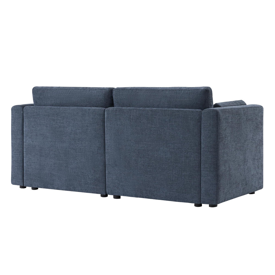 CHITA Oversized Modular Sectional Sofa, FSC Certified L Shaped Sectional Couches for Living Room, 112 inch Width,4 Seat Modular Sofa with Storage Ottoman, Linen