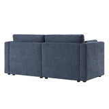 CHITA Oversized Modular Sectional Sofa, FSC Certified L Shaped Sectional Couches for Living Room, 112 inch Width,4 Seat Modular Sofa with Storage Ottoman, Linen