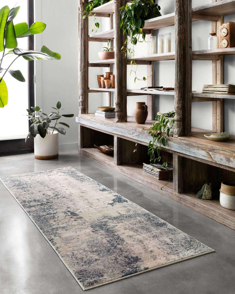 Loloi Teagan Collection TEA-03 Ivory/Sand 9'-9" x 13'-6" Area Rug, Large, Soft Neutral Rug, High-Traffic for Living Room, Bedroom, Home Office, Dining Area