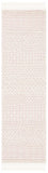 SAFAVIEH Area Rug 8x10 - Natura Collection - Large - Ivory, Handmade Wool, Moroccan Boho Fringe Design, Ideal for Living Room, Bedroom, Dining Space (NAT852B)