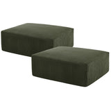 Sectional Cloud Boneless Sofa Couches for Living Room-113'' Beige 3 Seater U-Shaped Modern Lounge Couch-No Assembly Modular Corduroy Convertible Sponge Sleeper Sofas with Chaise for Home House