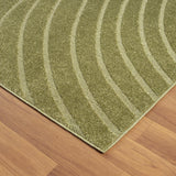 LUXE WEAVERS Modern Geometric Wave Cream 9x12 Area Rug