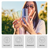 TOSSWARE POP 9oz Flute, Premium Quality, Recyclable, Unbreakable & Crystal Clear Plastic Champagne Glasses,Flute , 12 Count (Pack of 1)