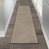 LUXE WEAVERS Modern Geometric Wave Cream 9x12 Area Rug