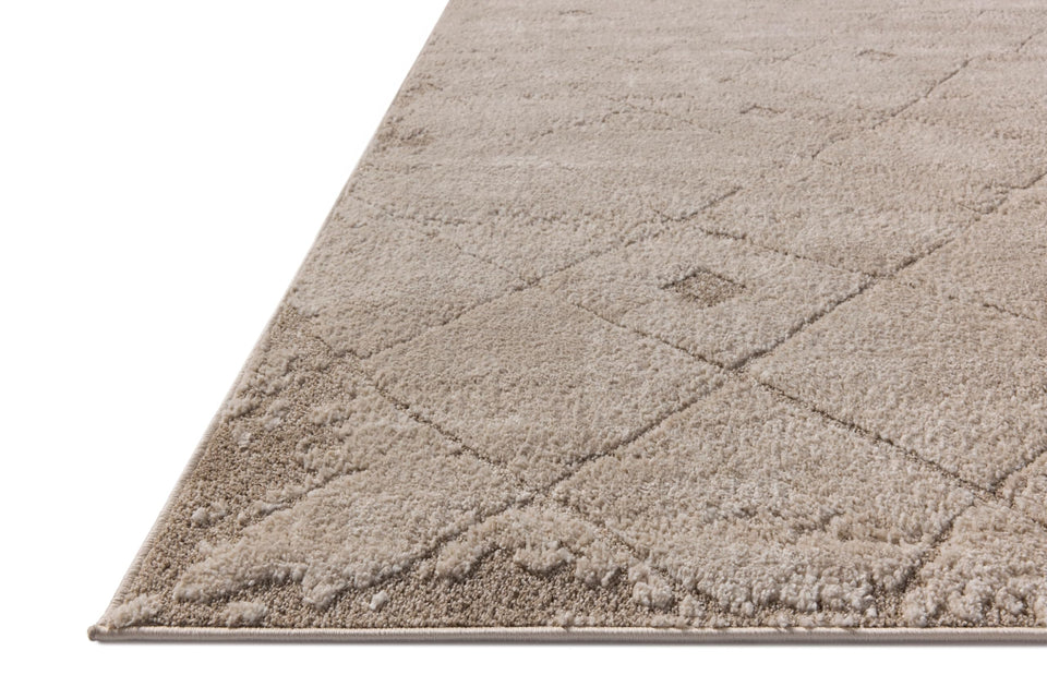 Loloi Amber Lewis Monty Collection MOT-01 Ivory/Taupe 9'-2" x 13', .50" Pile Height, Area Rug