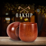 Oaksip The Original Charred Wooden Bourbon Drinking Glass | Charred Old Fashioned Glass | Bourbon Gifts for Men, Dad, or Brother | Whiskey Gifts