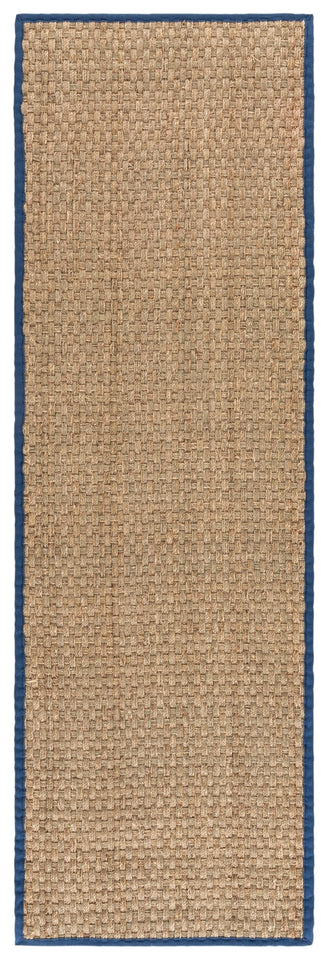 SAFAVIEH Area Rug 8x10 - Natural Fiber Collection - Large - Natural & Beige, Seagrass, Basketweave Pattern (NF114A)