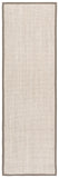 SAFAVIEH Area Rug 8x10 - Natural Fiber Collection - Large - Marble & Beige, Sisal, Woven Design with Border (NF143C)