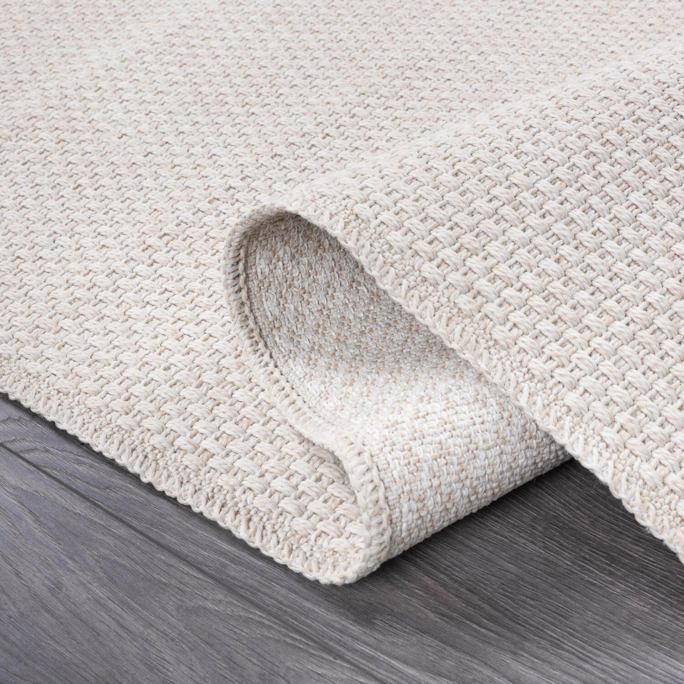 CAMILSON Easy Jute Rug 10x14, Indoor Outdoor Natural Color Fiber Area Rugs for Living Room Patio and Kitchen Rug Herringbone Woven Design Easy-Cleaning Washable Outside Carpet Alfombras 10 x 14