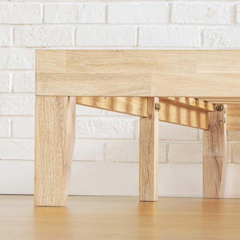 Mellow Naturalista Classic 12-Inch Solid Wood Platform Bed | Wooden Slats, No Box Spring Needed, Easy Assembly | Full, Espresso