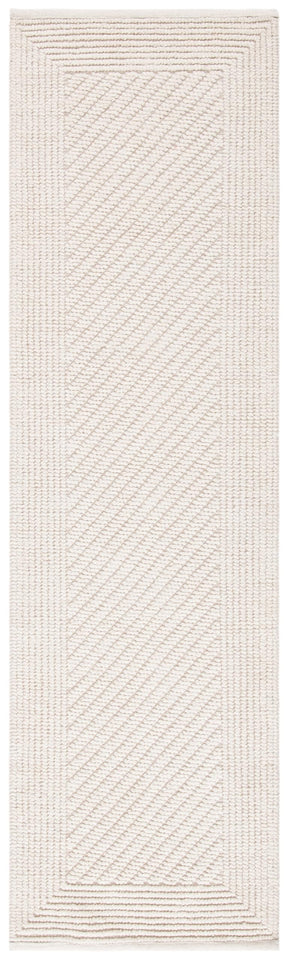 SAFAVIEH Area Rug 8x10 - Natura Collection - Large - Ivory, Handmade Wool, Ideal for Living Room, Bedroom, Dining Space (NAT450A)