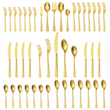 KINGSTONE Hammered Silverware Set, Flatware Set, 18/10 Stainless Steel Premium Cutlery with Unique Ripple Handles Design Mirror Polished - Dishwasher Safe (40-Piece)