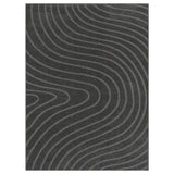 LUXE WEAVERS Modern Geometric Wave Cream 9x12 Area Rug