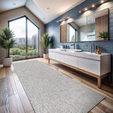 CAMILSON Easy Jute Rug 10x14, Indoor Outdoor Natural Color Fiber Area Rugs for Living Room Patio and Kitchen Rug, Sisal Boho Woven Design, Easy-Cleaning, Washable Outside Carpet Alfombras (10 x 14)