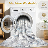 Area Rugs for Living Room: 12x15 Abstract Washable Rug Modern Neutral Large Soft Stain Resistant Non-Slip Backing Machine Table for Bedroom Dining Room Indoor Home Office Carpet - Gold Brown