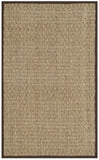 SAFAVIEH Area Rug 8x10 - Natural Fiber Collection - Large - Natural & Beige, Seagrass, Basketweave Pattern (NF114A)