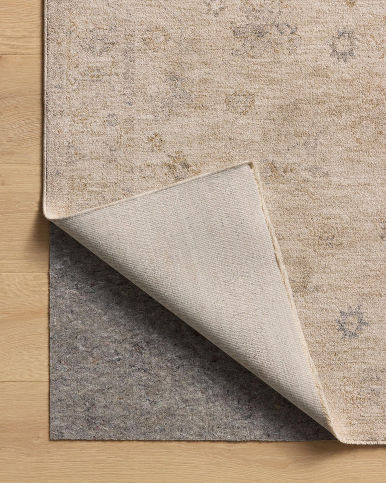 Loloi Chris Loves Julia Louisa Collection LOI-03 Taupe/Ivory 7'-10" x 10', .38" Pile Height, Area Rug
