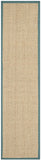 SAFAVIEH Area Rug 8x10 - Natural Fiber Collection - Large - Natural & Beige, Seagrass, Basketweave Pattern (NF114A)