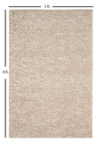S & L Homes Wool Cotton Hand Woven Chunky Knit Popcorn Rug - Ivory Contemporary Area Rug for Living Room Bedroom (8' x 10' - Ivory)