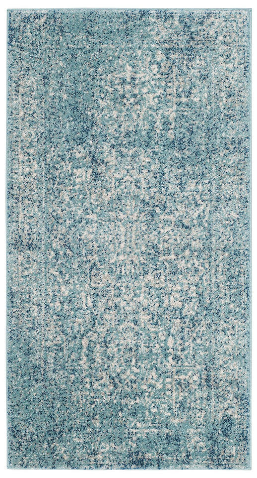 SAFAVIEH Evoke Collection Area Rug - 9' x 12', Ivory & Taupe, Oriental Distressed Design, Non-Shedding & Easy Care, Ideal for High Traffic Areas in Living Room, Bedroom (EVK256E)