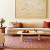 Rugs USA 8'6" x 11'6" Melrose Checked Wool Indoor Area Rug, Contemporary Farmhouse Cream for Living Room, Bedroom, Office, Entryway, Hallway