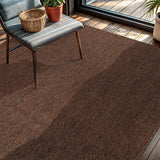 CAMILSON Easy Jute Rug 10x14, Indoor Outdoor Natural Color Fiber Area Rugs for Living Room Patio and Kitchen Rug Herringbone Woven Design Easy-Cleaning Washable Outside Carpet Alfombras 10 x 14