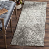 SAFAVIEH Evoke Collection Area Rug - 9' x 12', Ivory & Taupe, Oriental Distressed Design, Non-Shedding & Easy Care, Ideal for High Traffic Areas in Living Room, Bedroom (EVK256E)