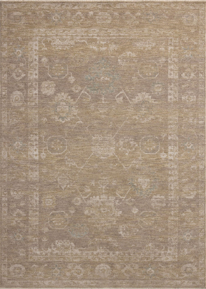 Loloi Chris Loves Julia Louisa Collection LOI-03 Taupe/Ivory 7'-10" x 10', .38" Pile Height, Area Rug