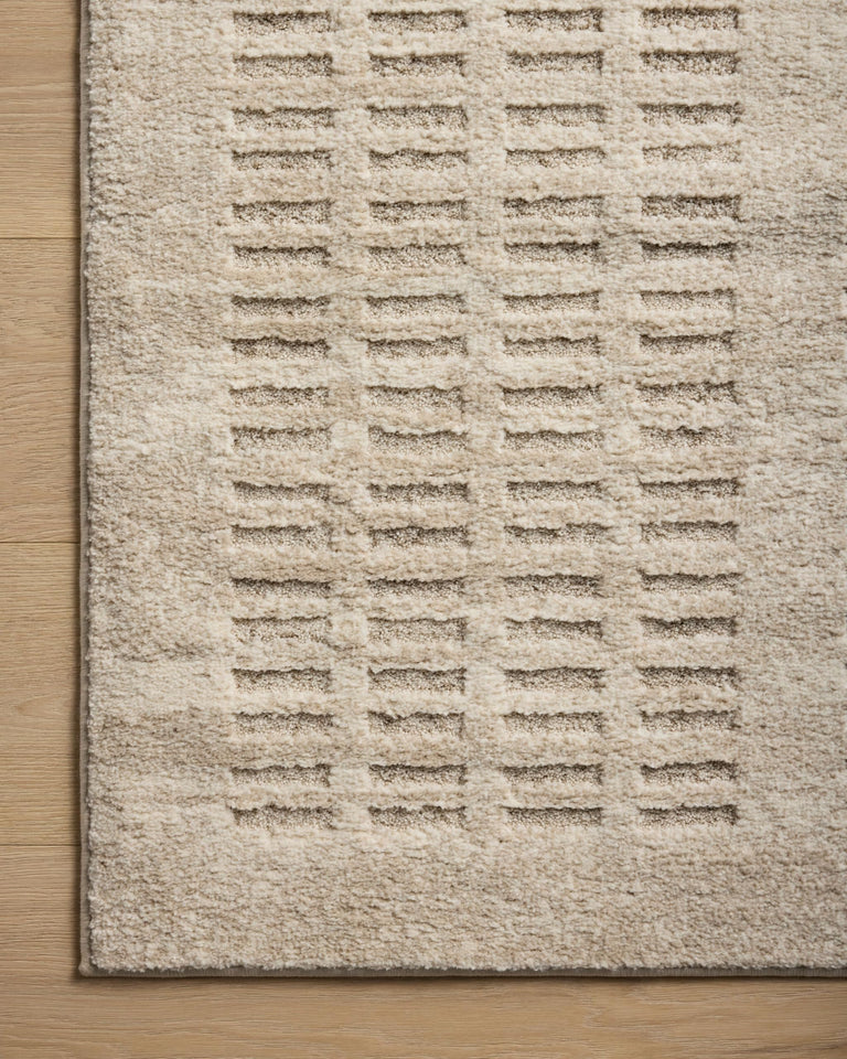 Loloi Amber Lewis Monty Collection MOT-01 Ivory/Taupe 9'-2" x 13', .50" Pile Height, Area Rug