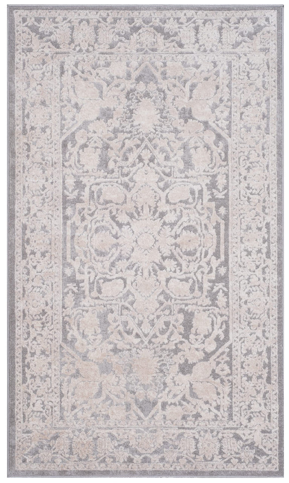 SAFAVIEH Area Rug 9x12 - Reflection Collection - Large - Cream & Ivory, Non-Shedding & Easy Cleaning, Ideal for Living Room, Bedroom, Dining Space (RFT665D)