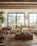 Loloi Magnolia Home by Joanna Gaines Sinclair Collection SIN-01 Pebble/Taupe 8'-6" x 11'-6", .25" Pile Height, Machine Washable, Area Rug