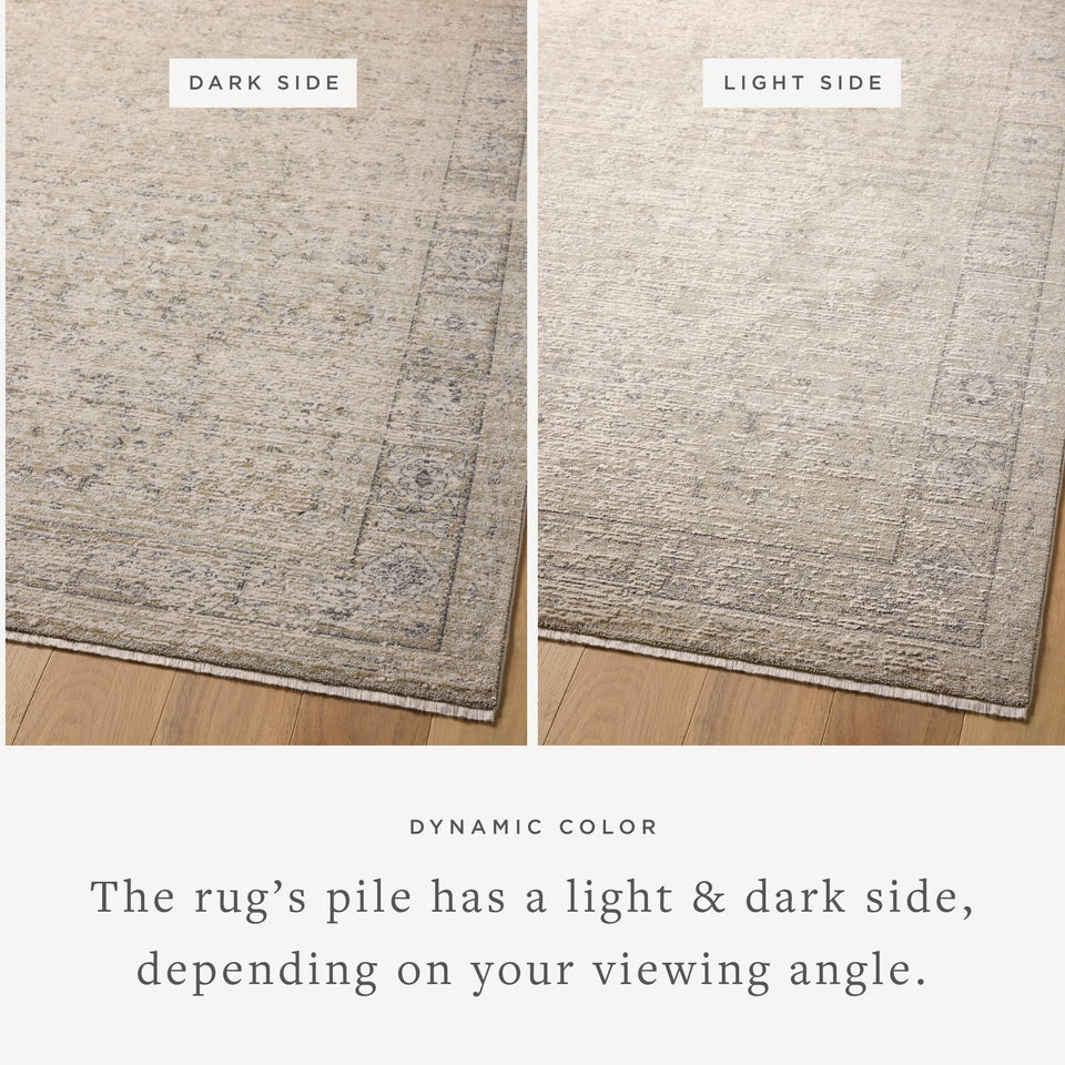 Loloi Amber Lewis Alie Collection ALE-03 Taupe/Dove 7'-10'' x 10', .13'' Pile Height, Area Rug
