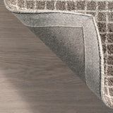 Rugs USA 8'6" x 11'6" Melrose Checked Wool Indoor Area Rug, Contemporary Farmhouse Cream for Living Room, Bedroom, Office, Entryway, Hallway