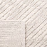 SAFAVIEH Area Rug 8x10 - Natura Collection - Large - Ivory, Handmade Wool, Ideal for Living Room, Bedroom, Dining Space (NAT450A)